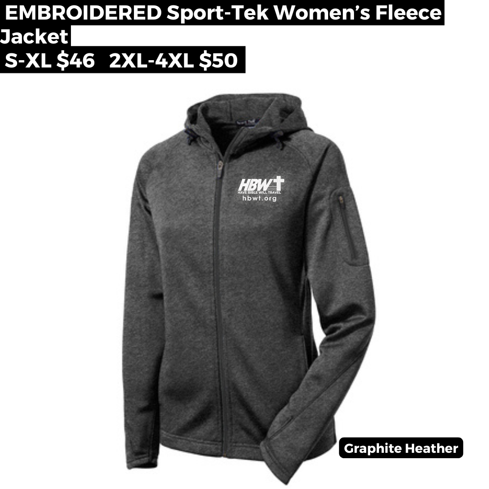 Sport-Tek® Embroidered Women's Tech Fleece Full-Zip Hooded Jacket